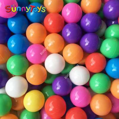 pastel transparent clean pearl color plastic balls pit